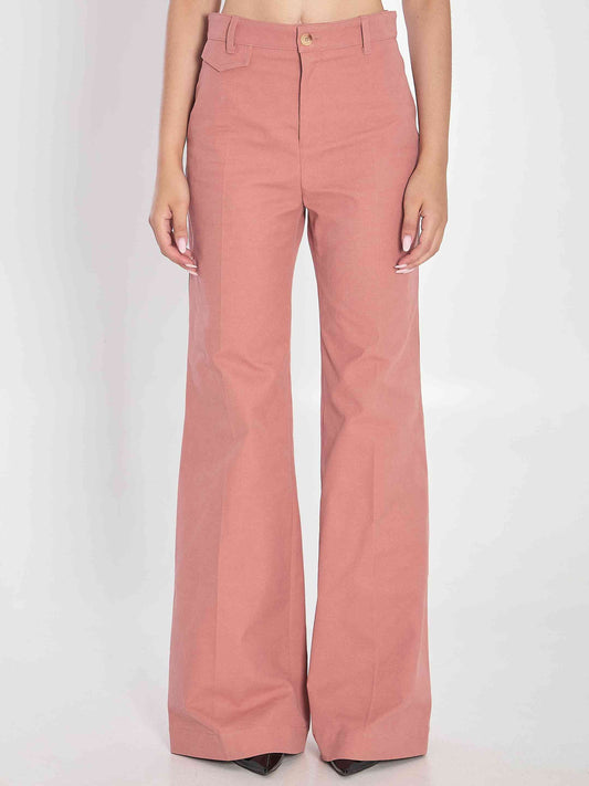 Chloe Women Flared Trousers