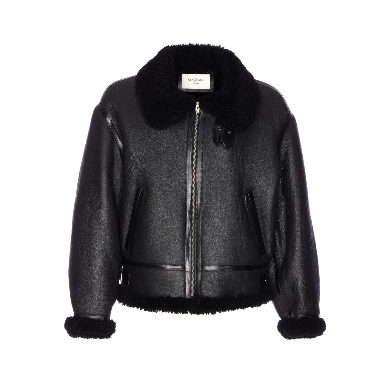 Saint Laurent Men Leather Bomber