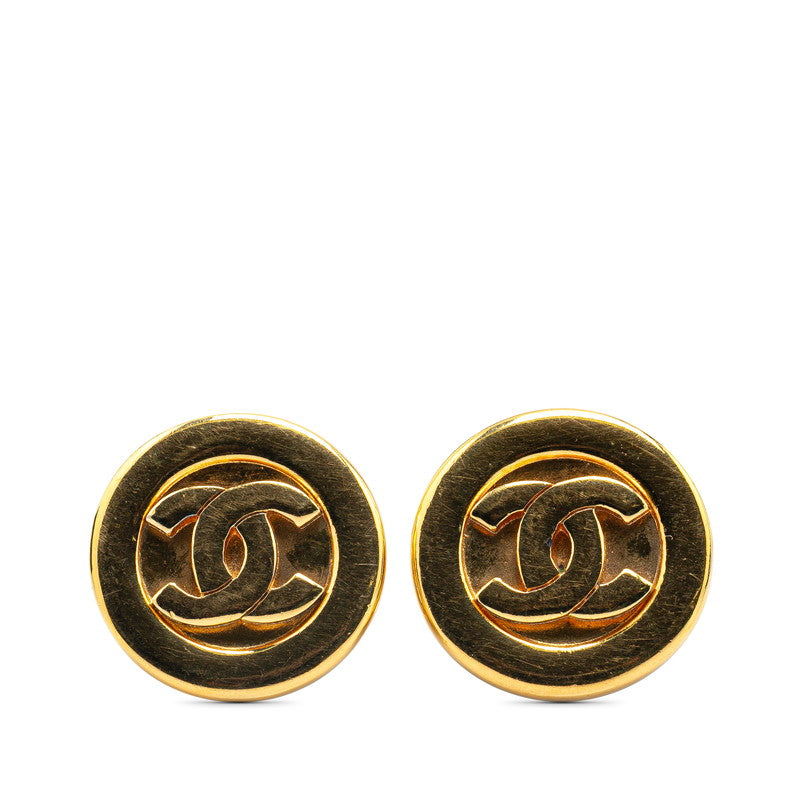 Chanel Coco Mark Gold Earrings