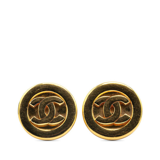 Chanel Coco Mark Gold Earrings