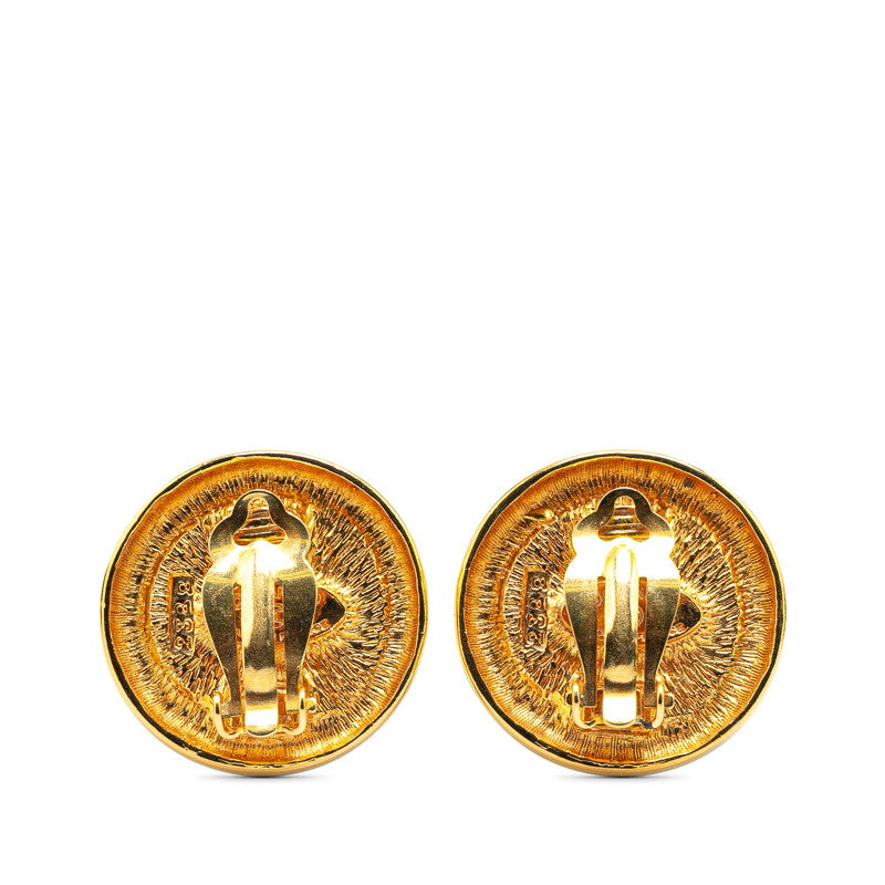 Chanel Coco Mark Gold Earrings