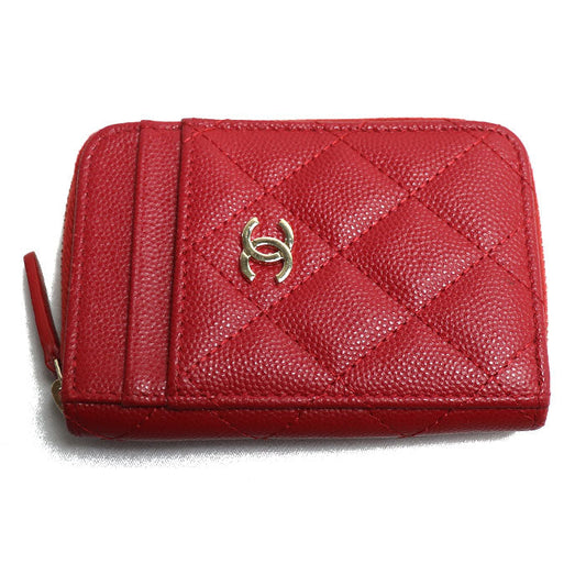 Chanel Timeless Classic Coin Case Red
