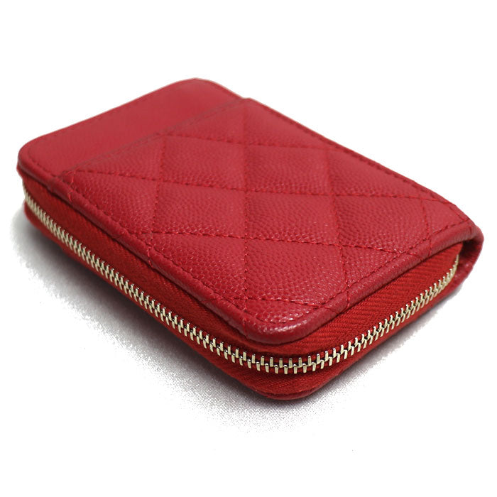Chanel Timeless Classic Coin Case Red