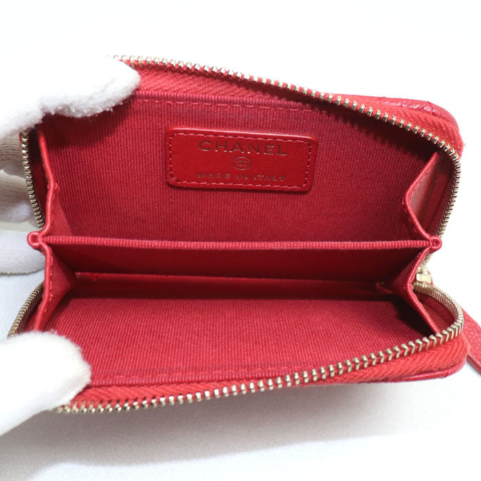 Chanel Timeless Classic Coin Case Red