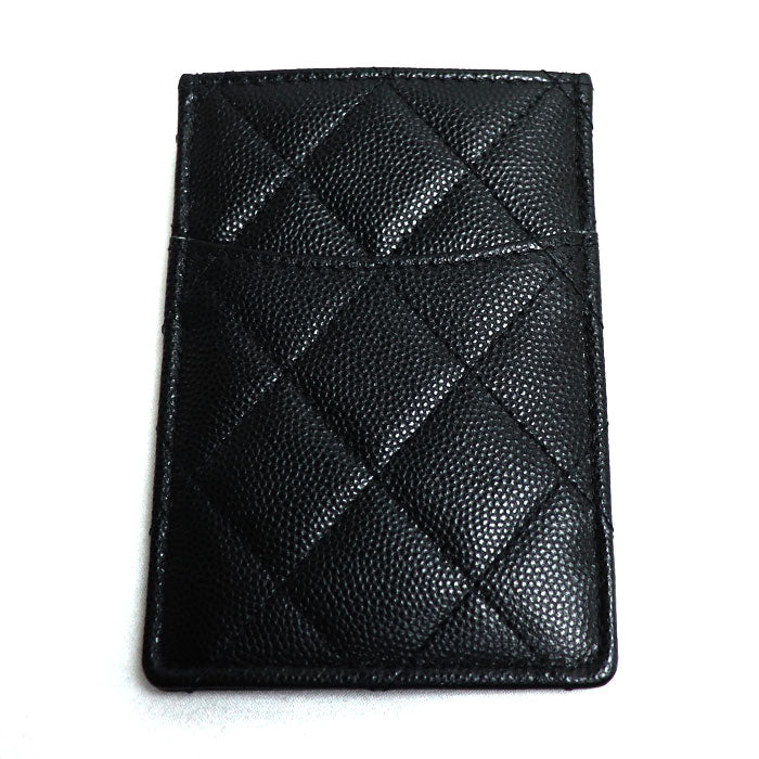 Chanel Matelasse Cocomark Card Case Black