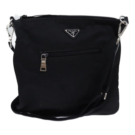 PRADA Shoulder Bag Nylon Black  mr013