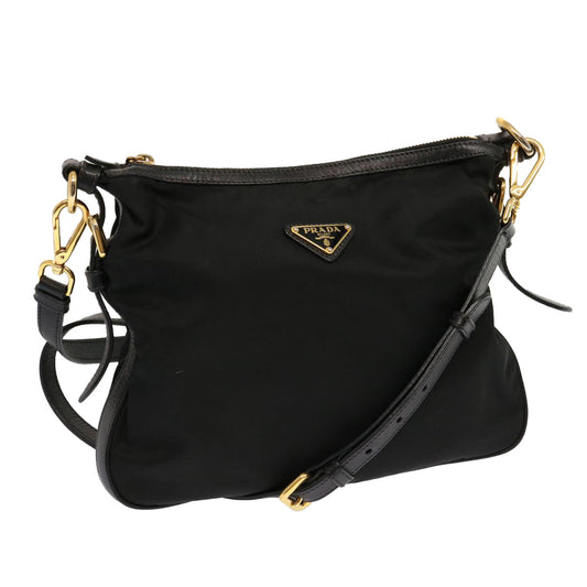 PRADA Shoulder Bag Nylon Black  mr061