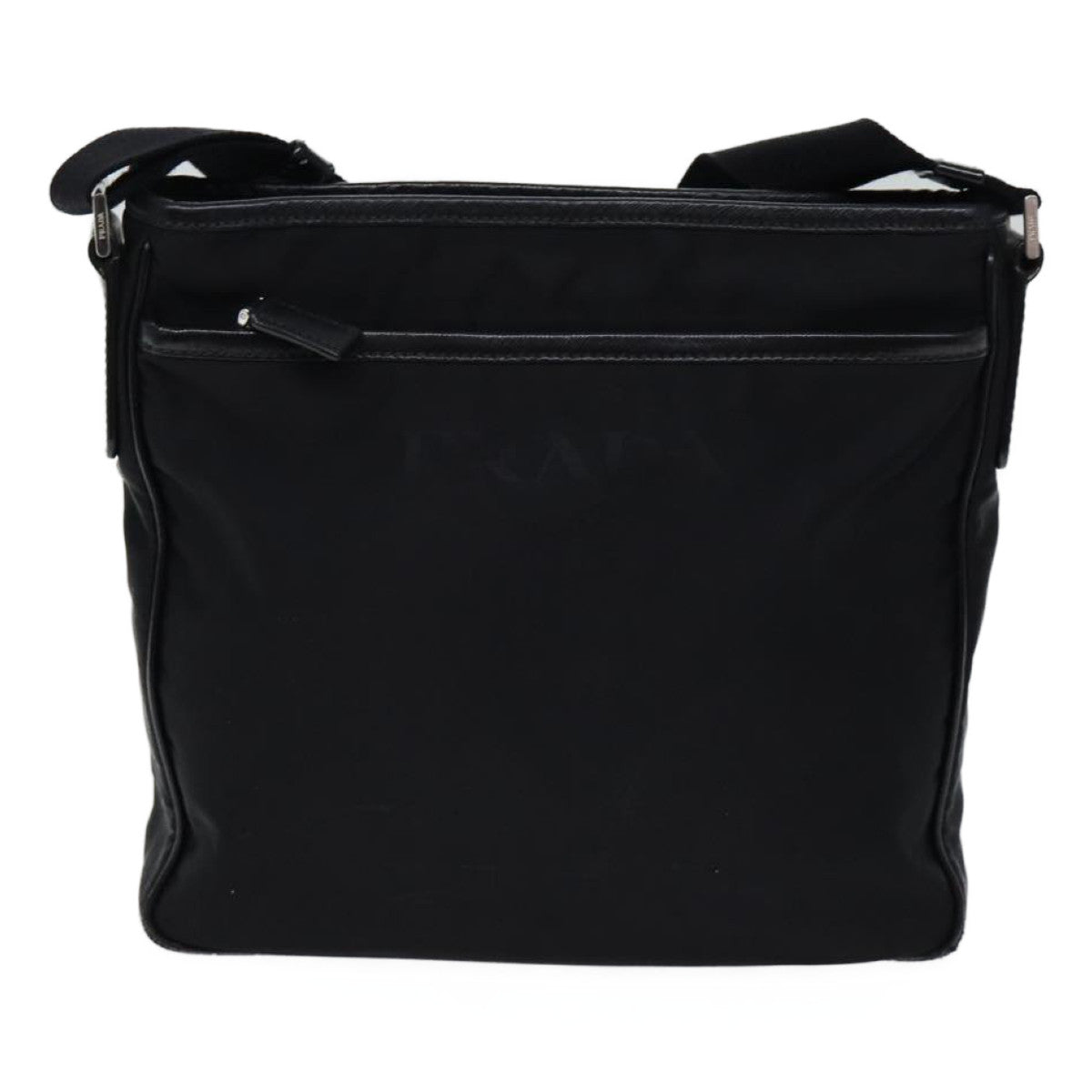 PRADA Shoulder Bag Nylon Black  mr119