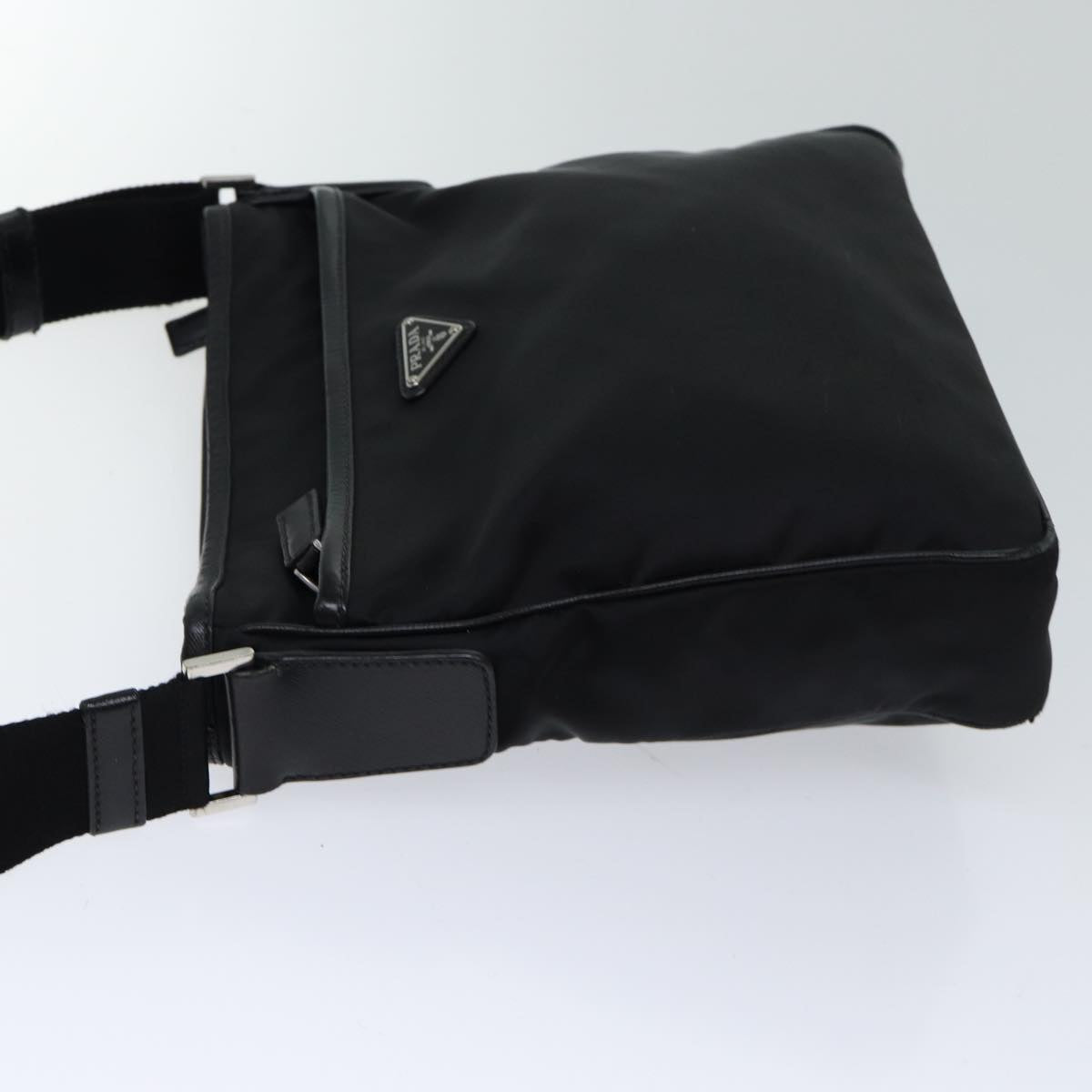 PRADA Shoulder Bag Nylon Black  mr119