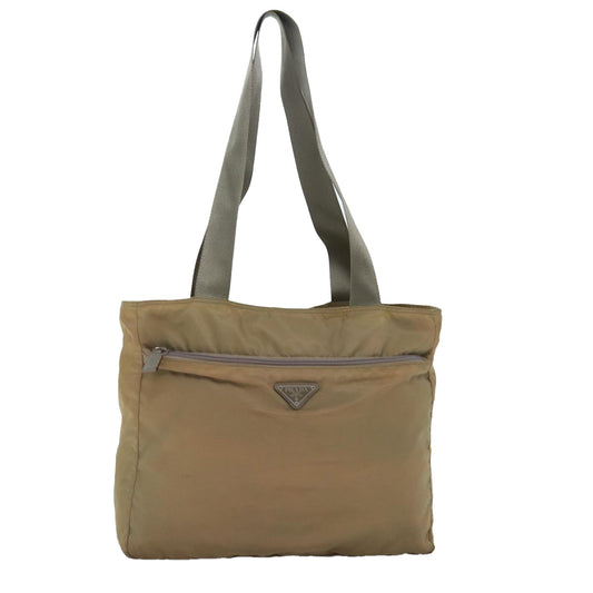 PRADA Tote Bag Nylon Beige  mr185