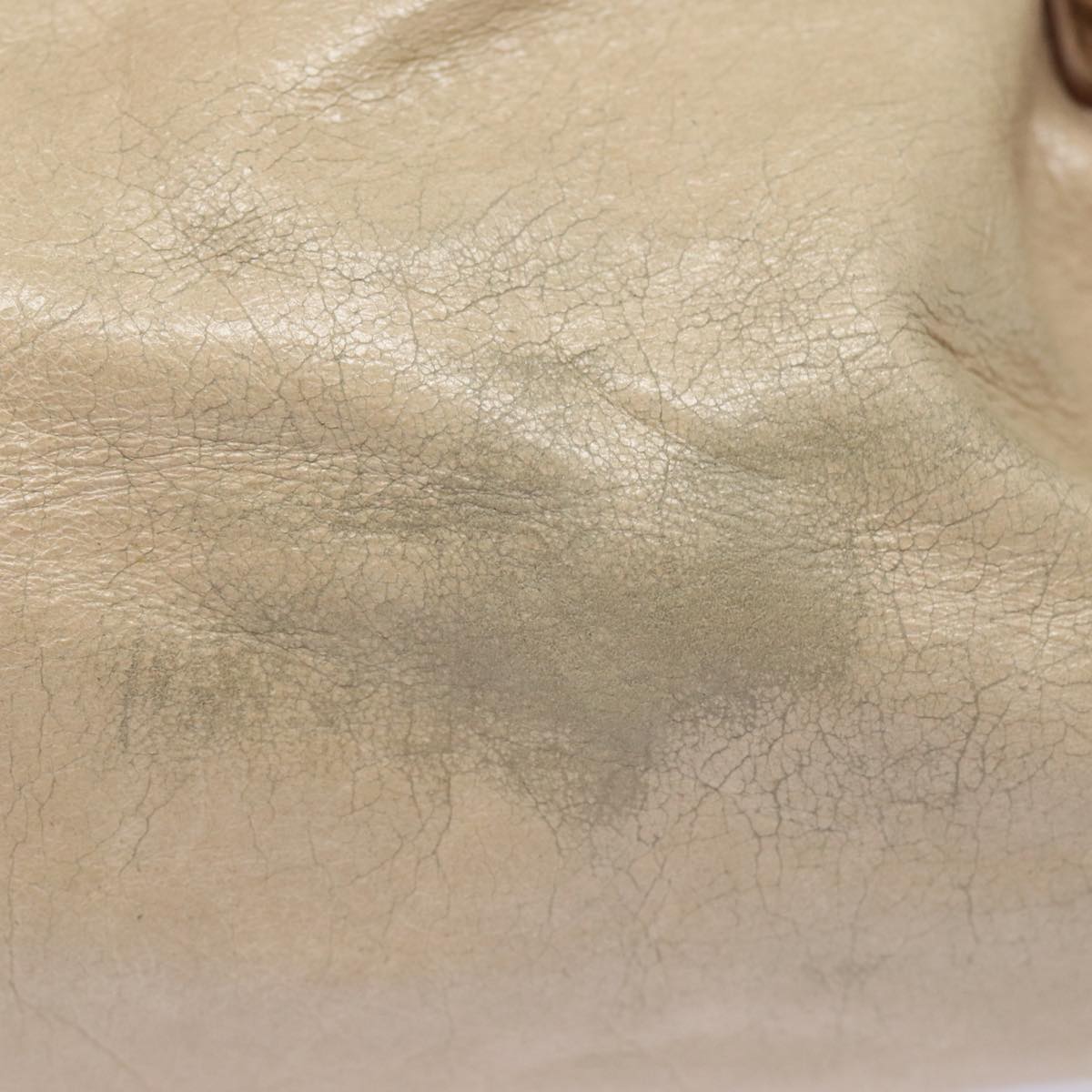 PRADA Shoulder Bag Leather 2way Beige  mr188