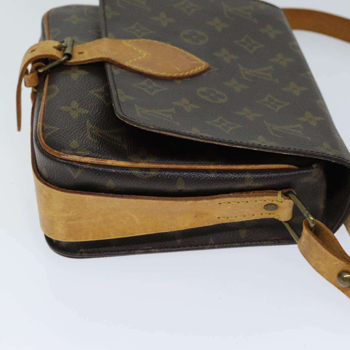 LOUIS VUITTON Monogram Cartouchiere MM Shoulder Bag M51253 LV mr190