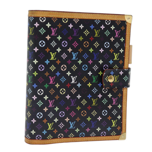 LOUIS VUITTON Multicolor Agenda GM Day Planner Cover Black R20893 mr202