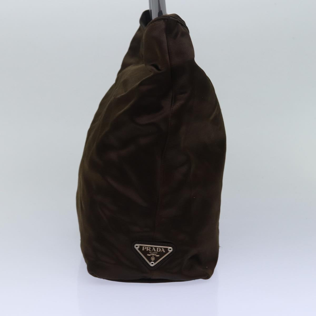 PRADA Tote Bag Satin Brown  mr230