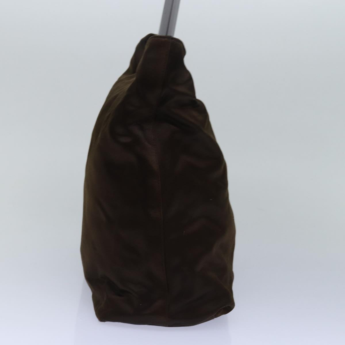 PRADA Tote Bag Satin Brown  mr230