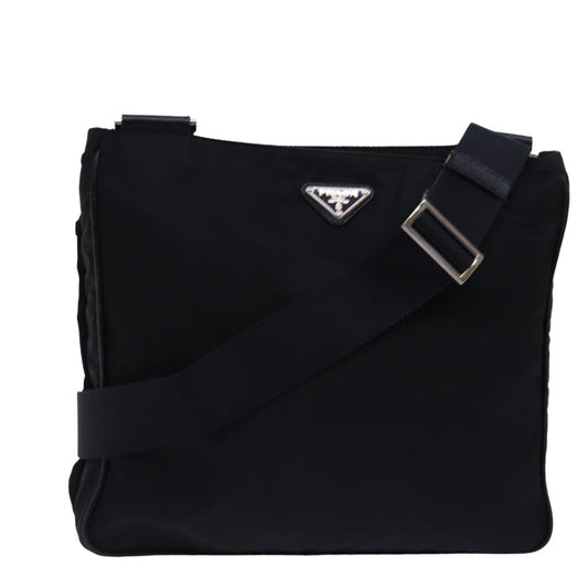 PRADA Shoulder Bag Nylon Black  mr234