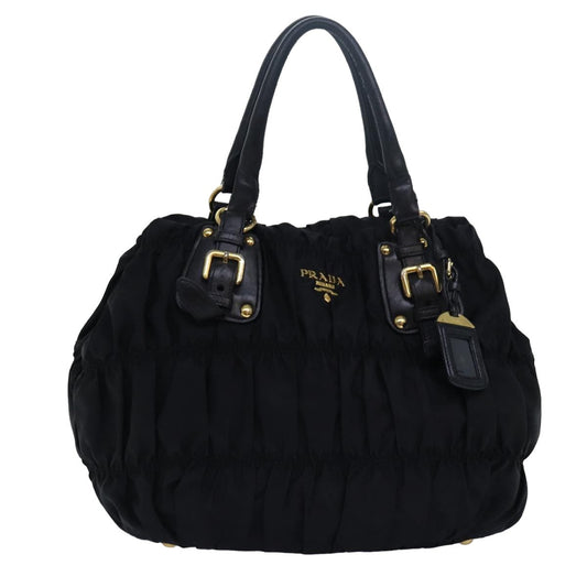 PRADA Hand Bag Nylon Black  mr281
