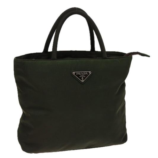PRADA Hand Bag Nylon Khaki  mr282