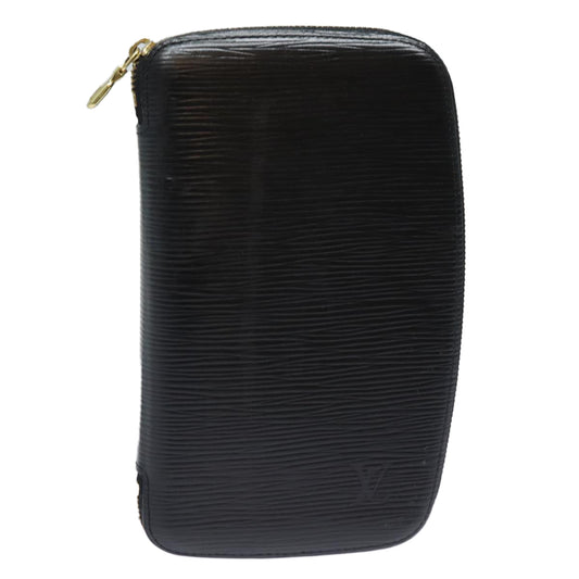 LOUIS VUITTON Epi Agenda Geode Travel Case Black M63872 LV mr347