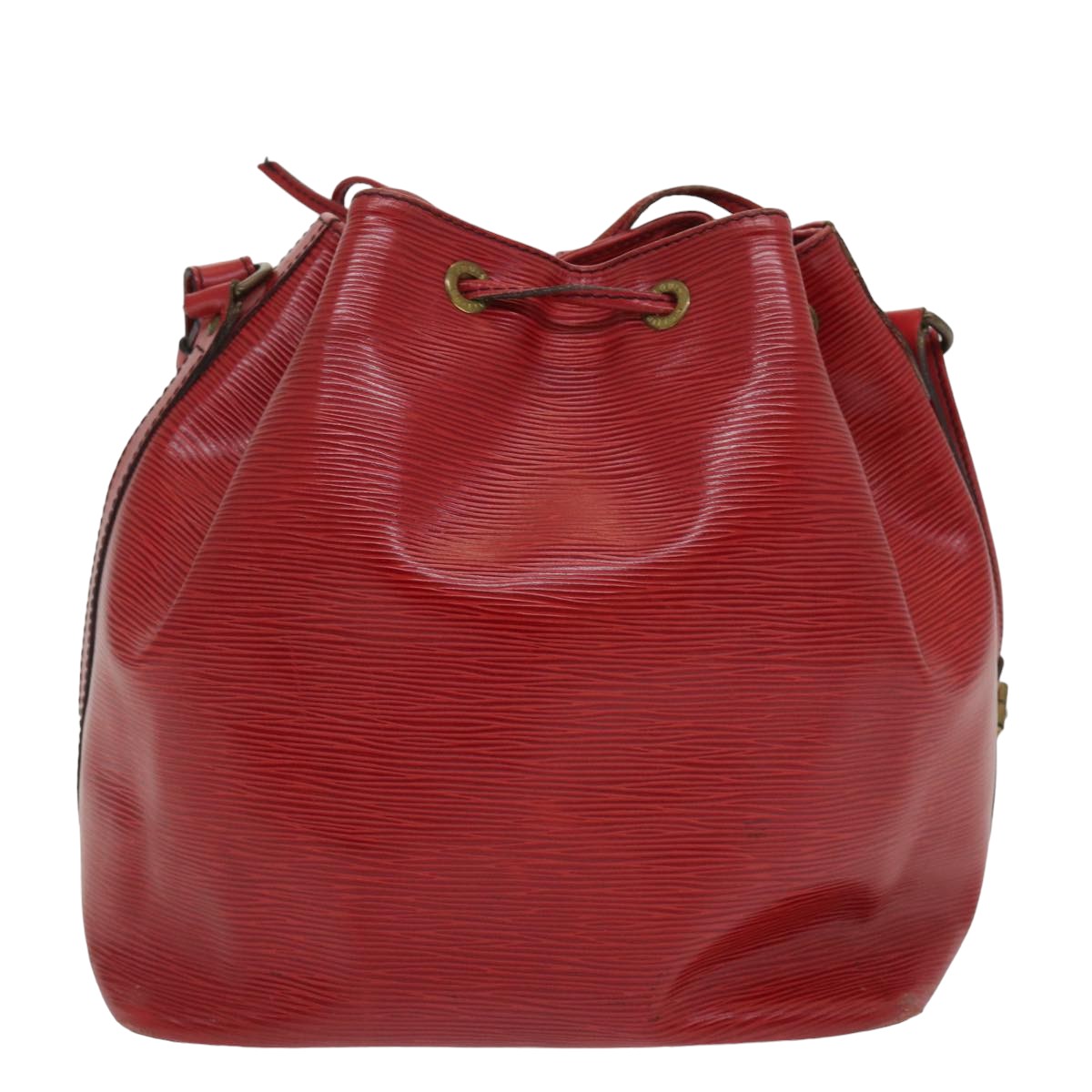 LOUIS VUITTON Epi Petit Noe Shoulder Bag Red M44107 LV mr357