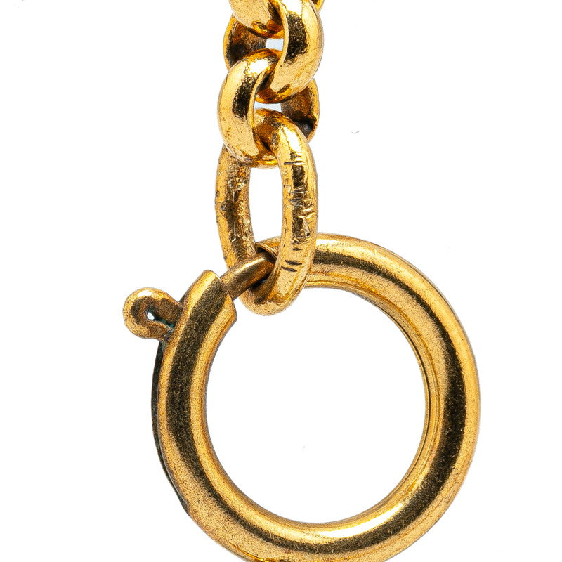 Chanel Vintage Coco Mark Round Necklace Gold