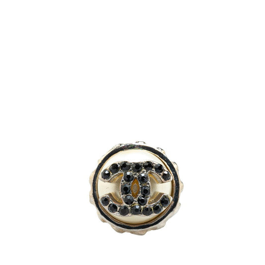 Chanel Coco Mark Rhinestone Tie Pin