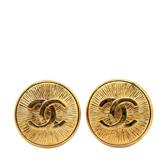 Chanel Coco Mark Gold Earrings