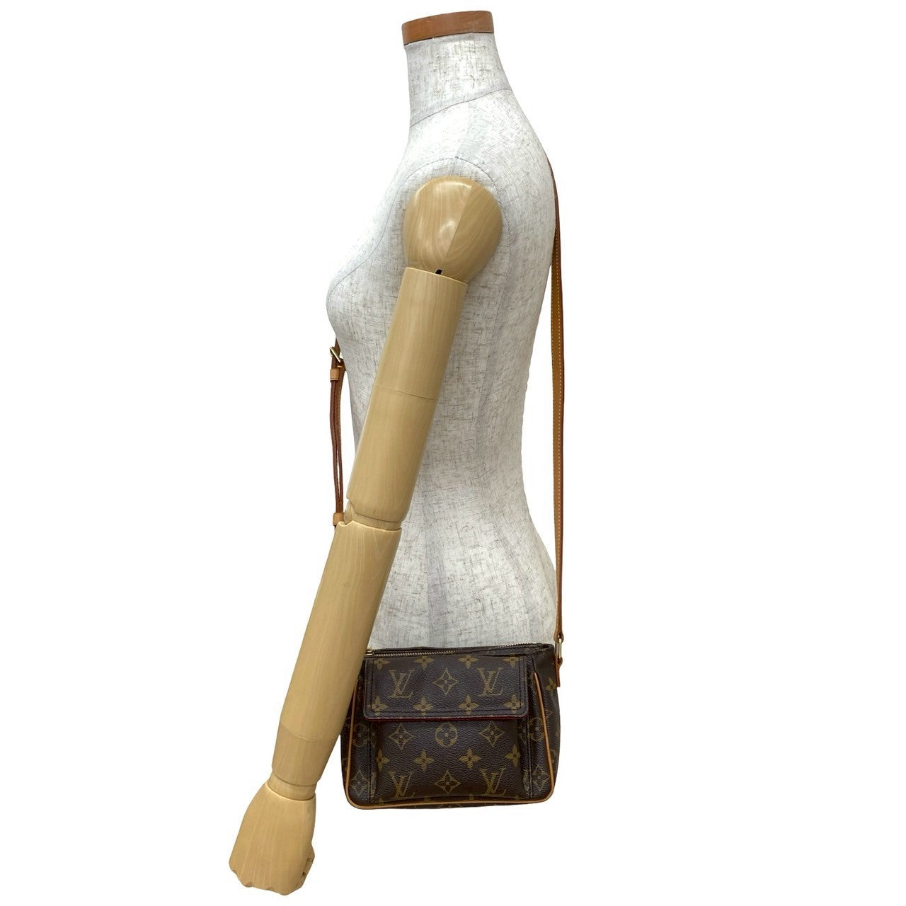 Louis Vuitton Vivacite Monogram Leather Shoulder Bag