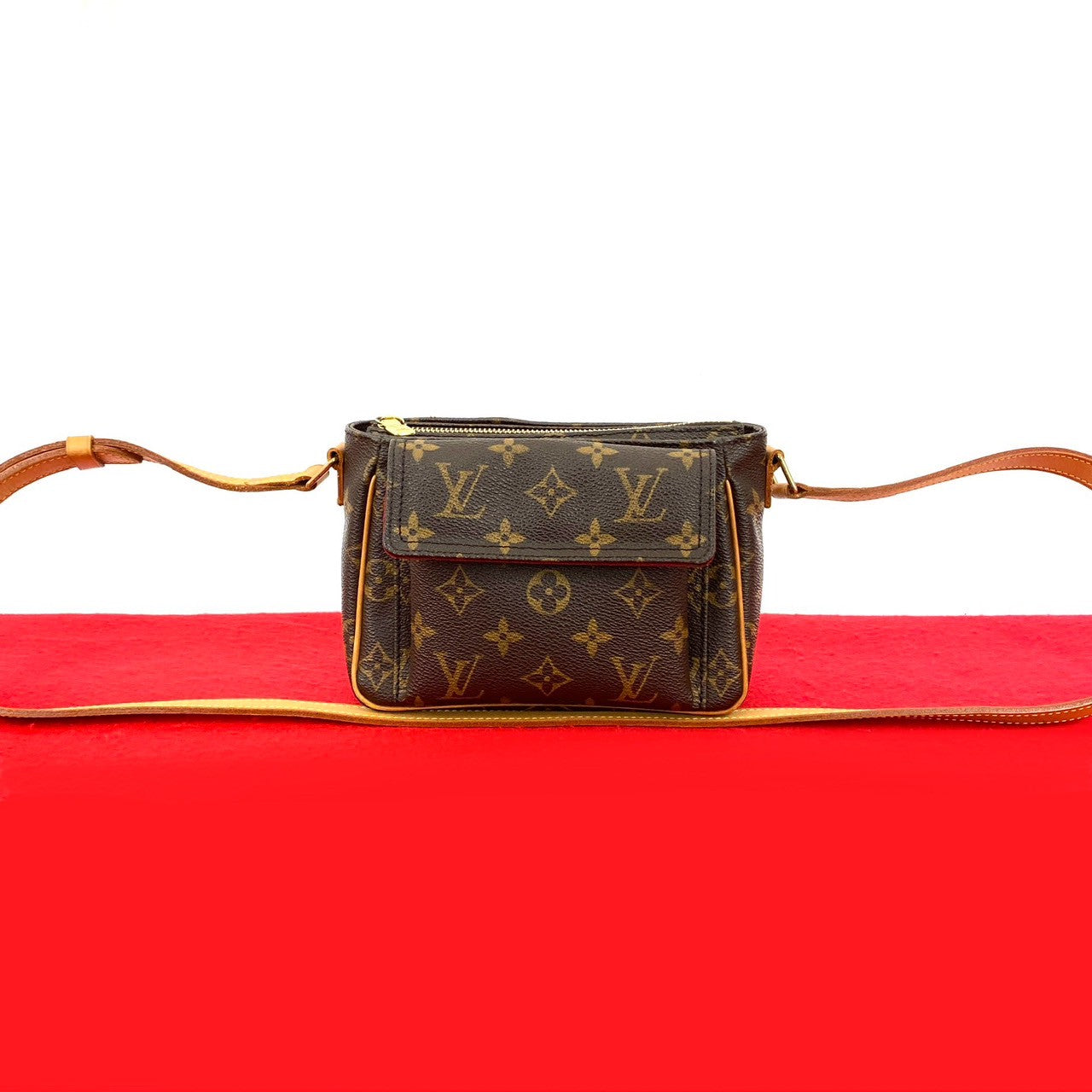 Louis Vuitton Vivacite Monogram Leather Shoulder Bag