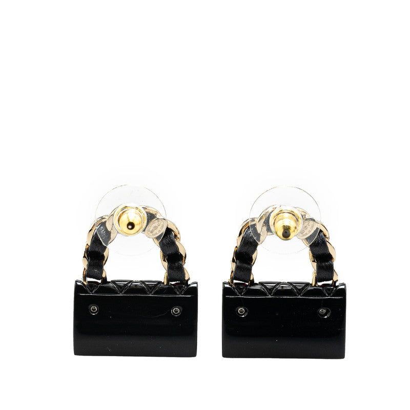 Chanel Coco Mark Earrings Plastic