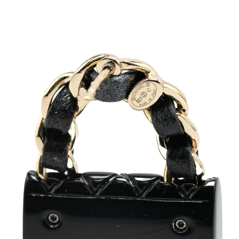 Chanel Coco Mark Earrings Plastic