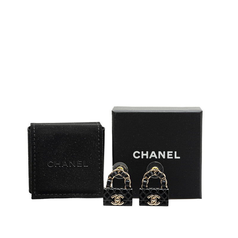 Chanel Coco Mark Earrings Plastic