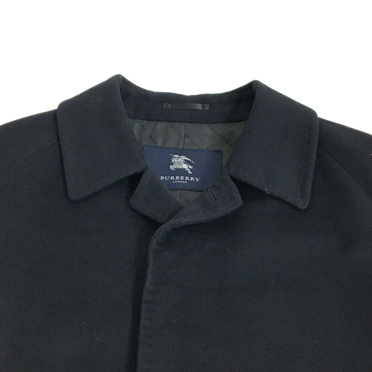 Burberry Cashmere Silk Coat with Logo Buttons