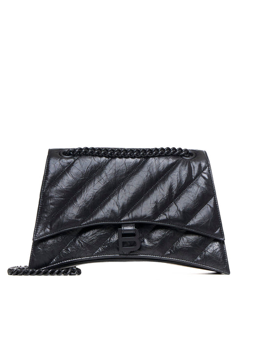 Balenciaga Women Crush Chain Leather Medium Bag