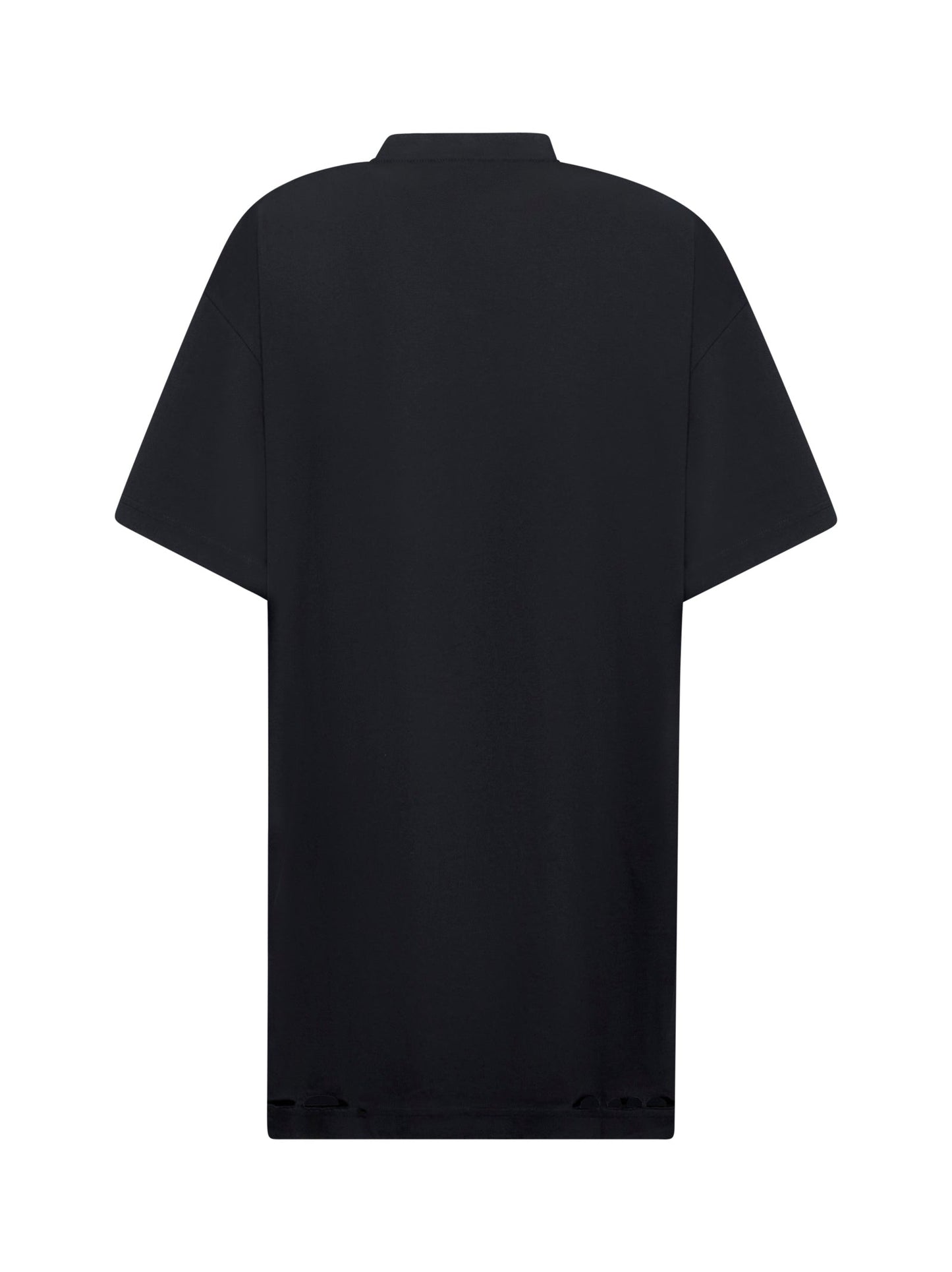 Balenciaga Women Black Optical Oversize T-Shirt