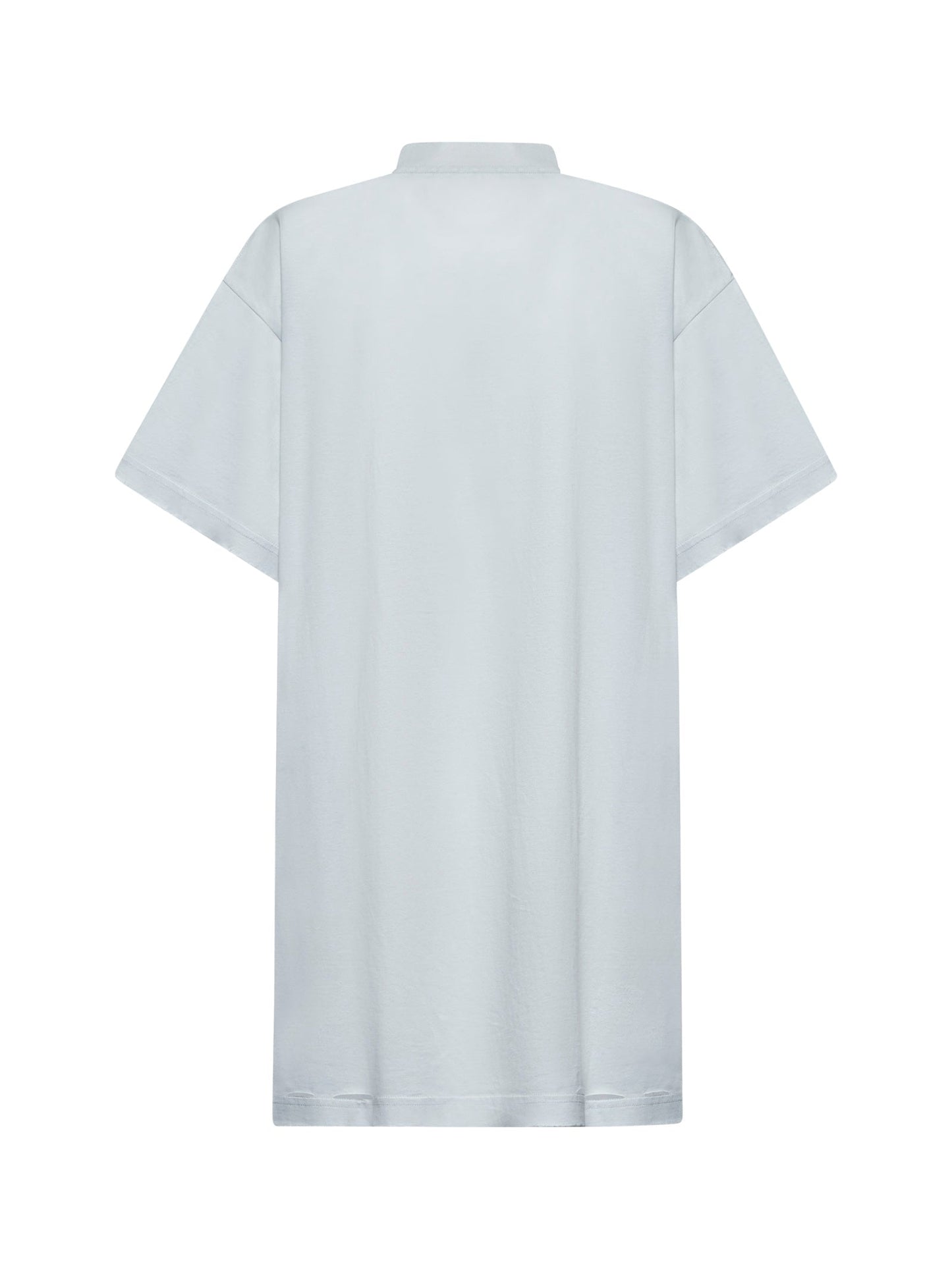 Balenciaga Women Dirty White Optical Oversize T-Shirt