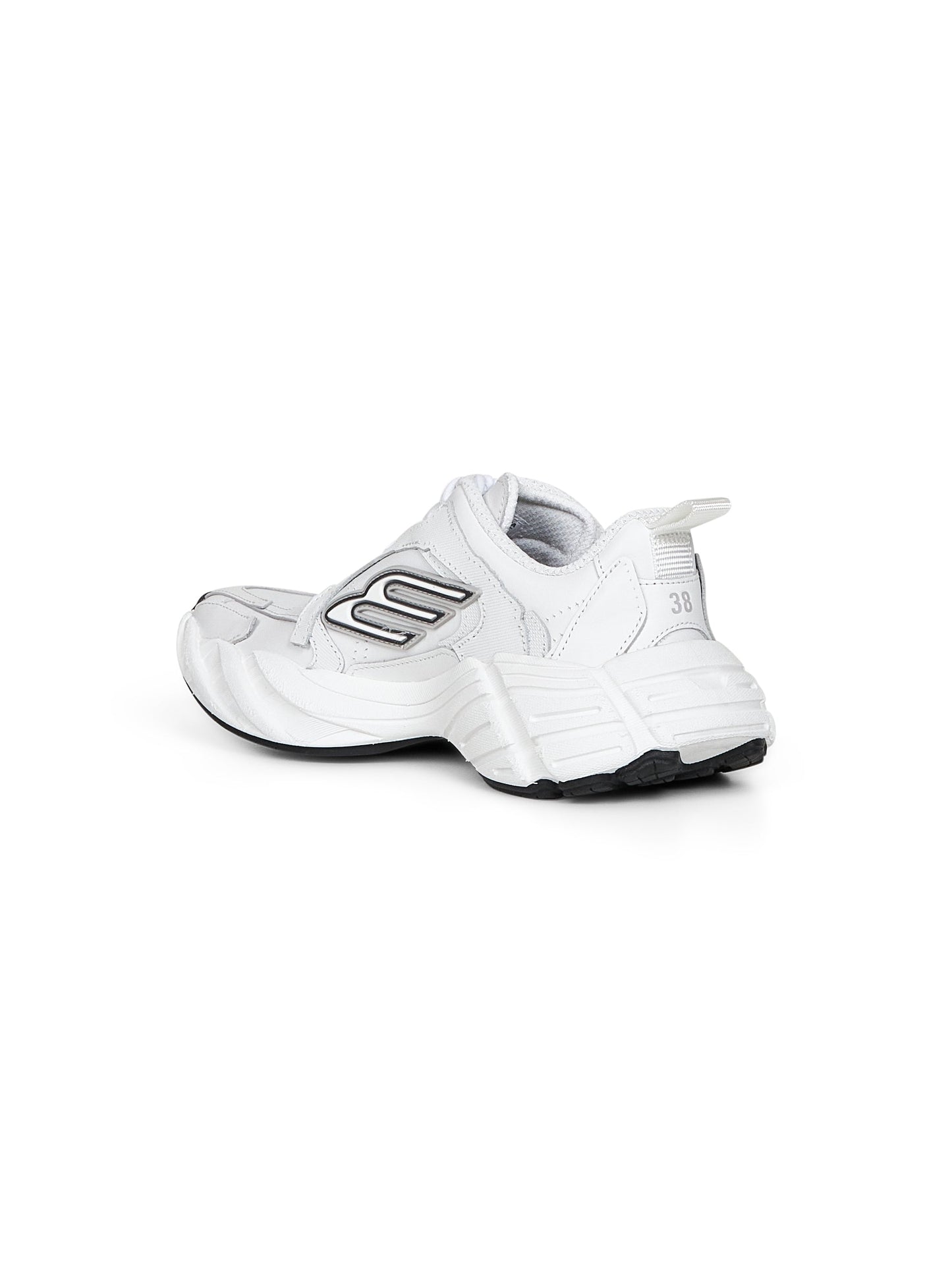 Balenciaga Women White Cowskin And Polyester Monday Shoe Sneakers