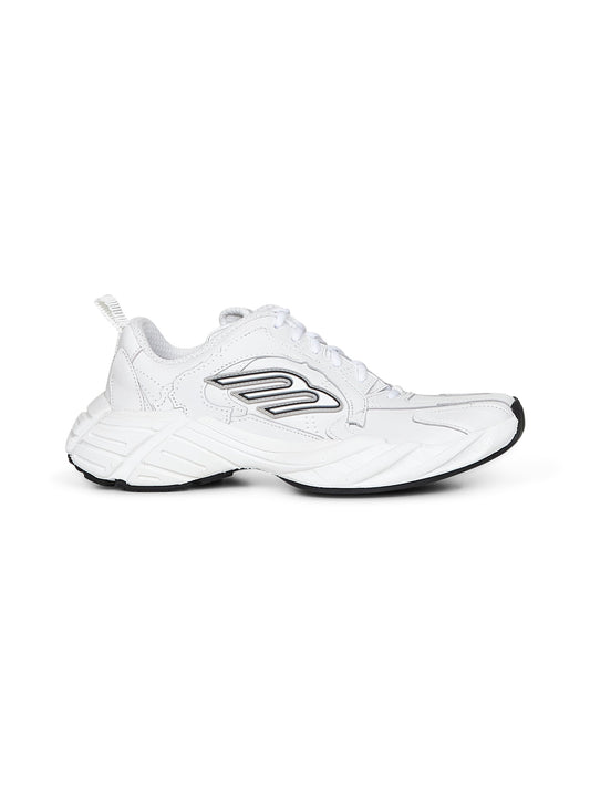 Balenciaga Women White Cowskin And Polyester Monday Shoe Sneakers