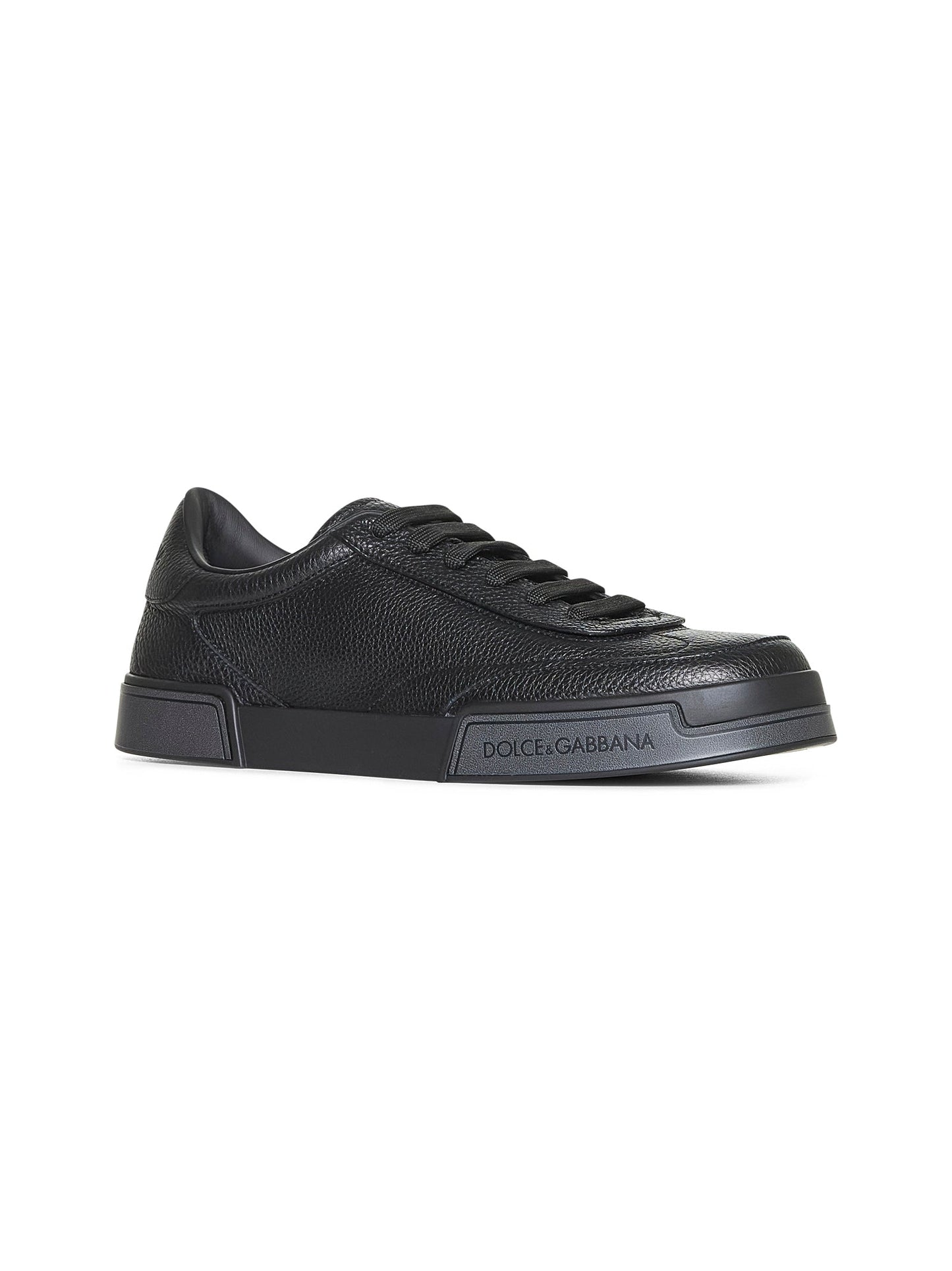 Dolce & Gabbana Men Black Portofino Yatch Sneakers