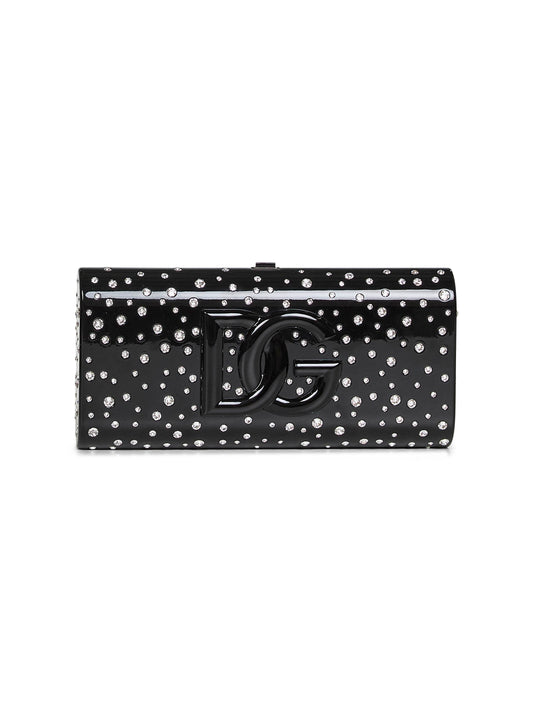 Dolce & Gabbana Women Black Dolce Box Clutch Bag