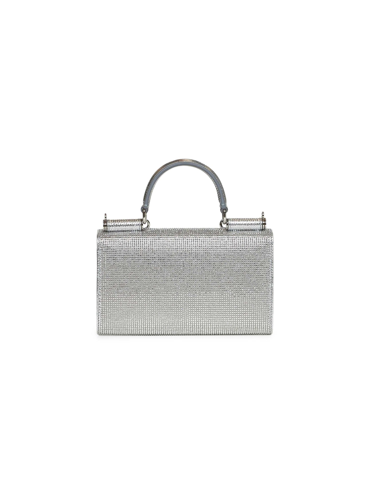 Dolce & Gabbana Women Silver Phone Bag With Shoulder Strap