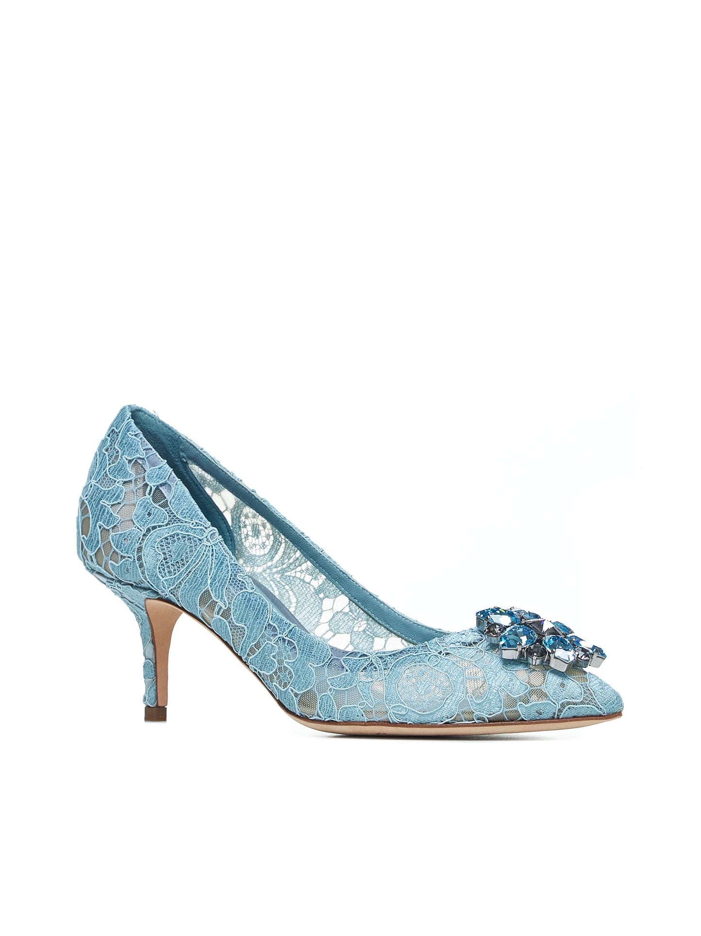 Dolce & Gabbana Women Rainbow Lace Décolleté With Broche