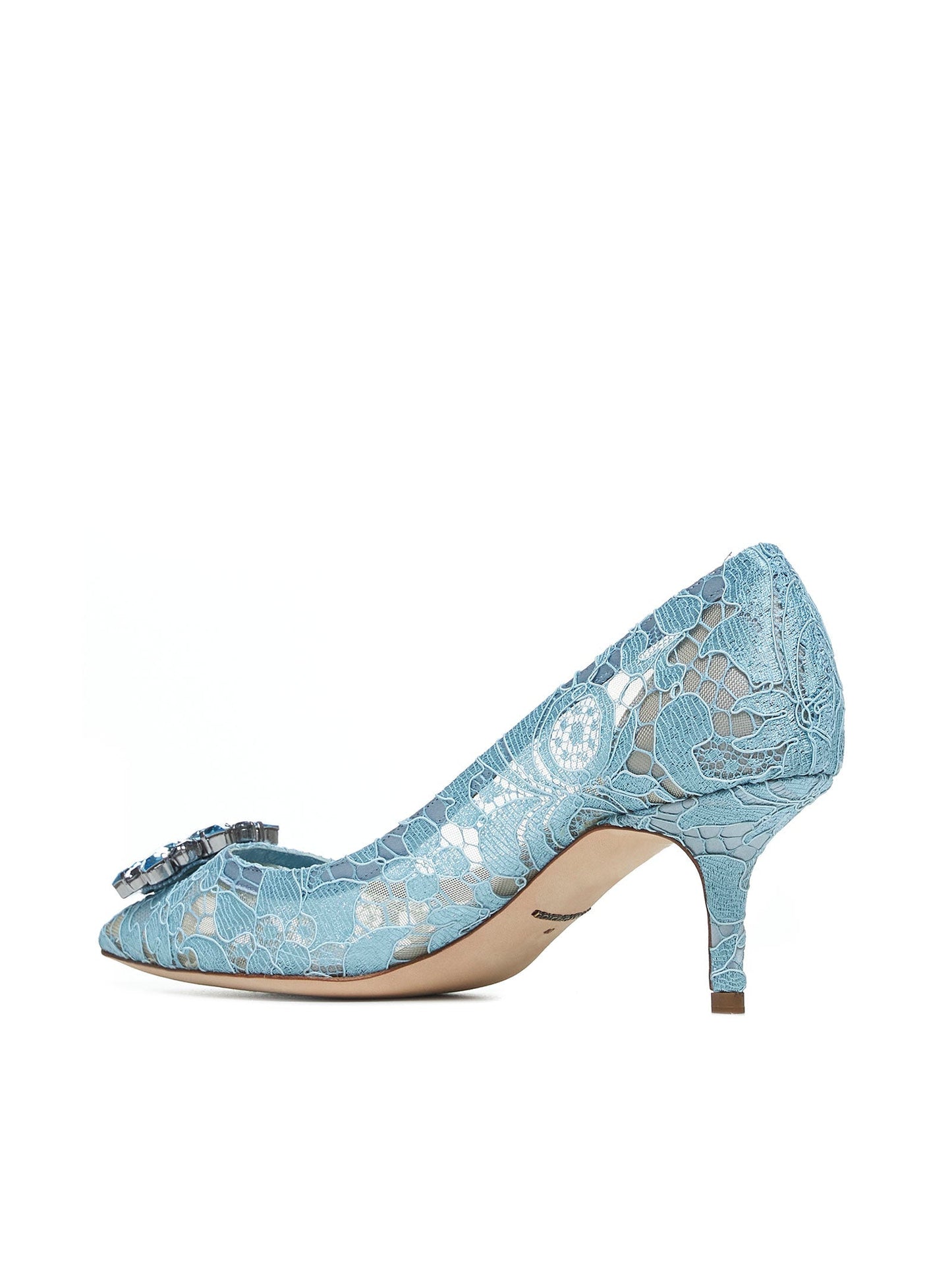 Dolce & Gabbana Women Rainbow Lace Décolleté With Broche