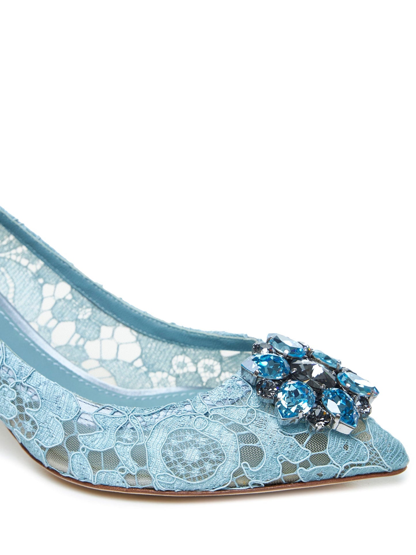 Dolce & Gabbana Women Rainbow Lace Décolleté With Broche