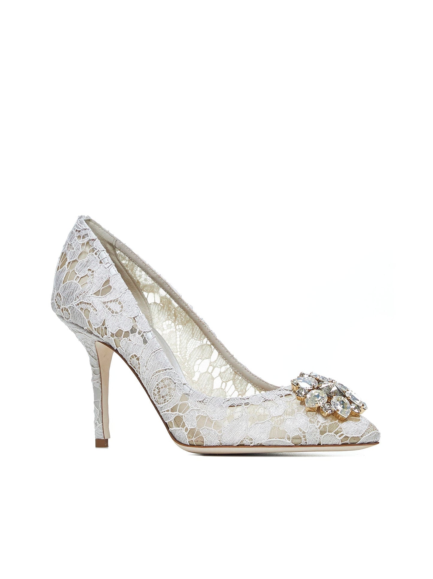 Dolce & Gabbana Women Rainbow Lace Décolleté With Broche