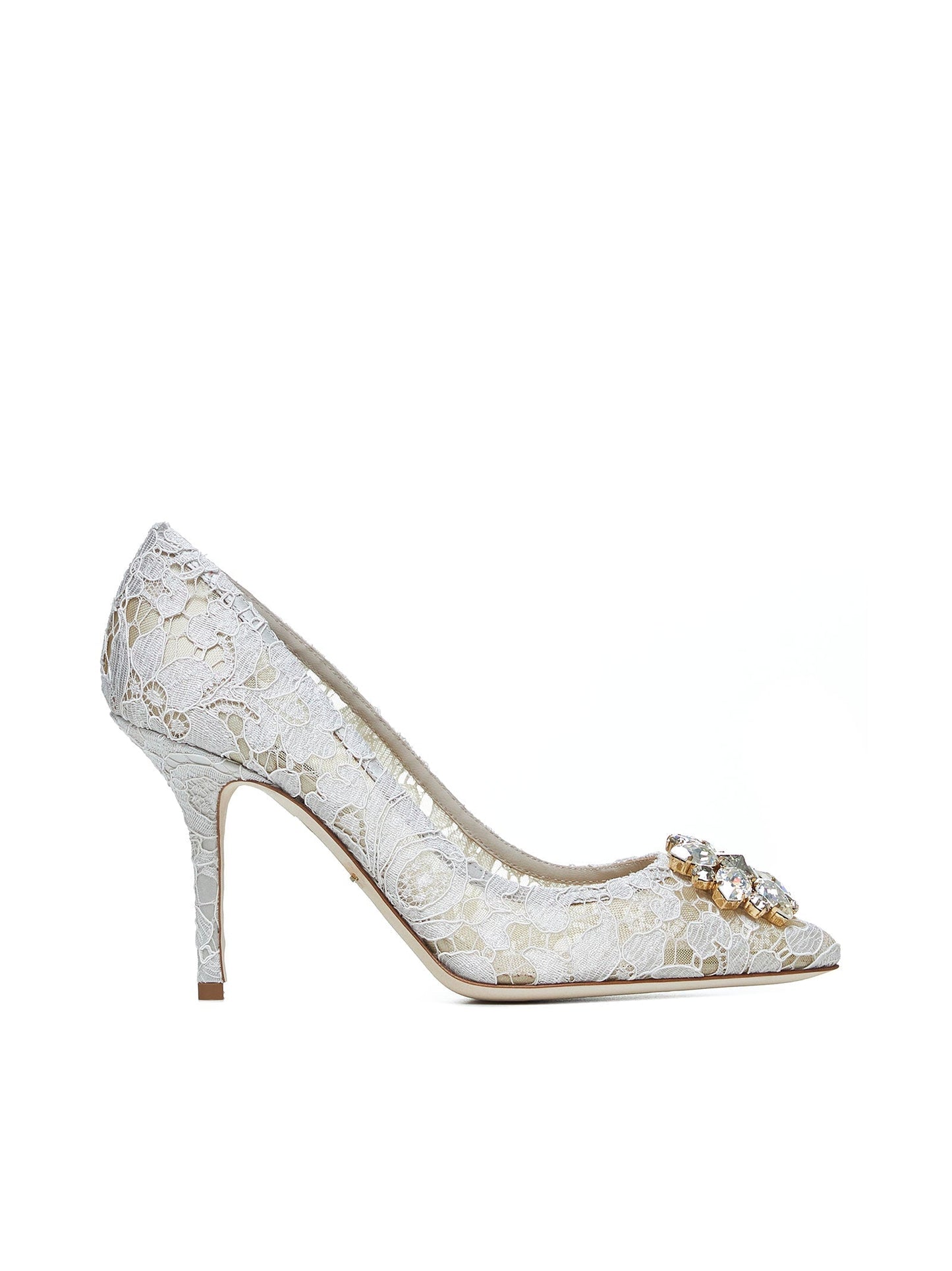 Dolce & Gabbana Women Rainbow Lace Décolleté With Broche