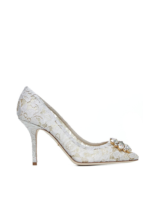 Dolce & Gabbana Women Rainbow Lace Décolleté With Broche