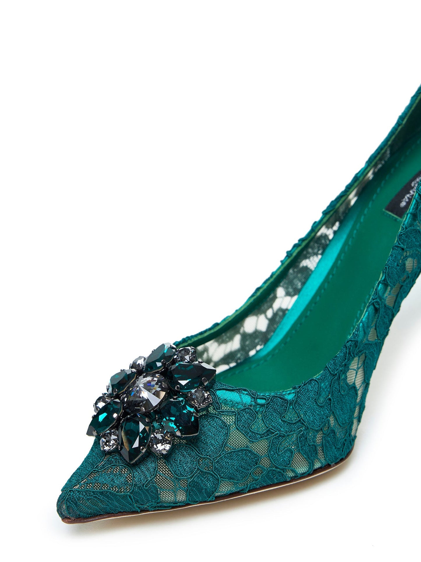 Dolce & Gabbana Women Rainbow Lace Décolleté With Broche