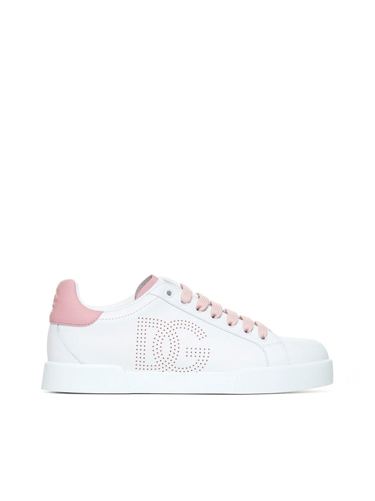 Dolce & Gabbana Women Portofino Leather Sneakers