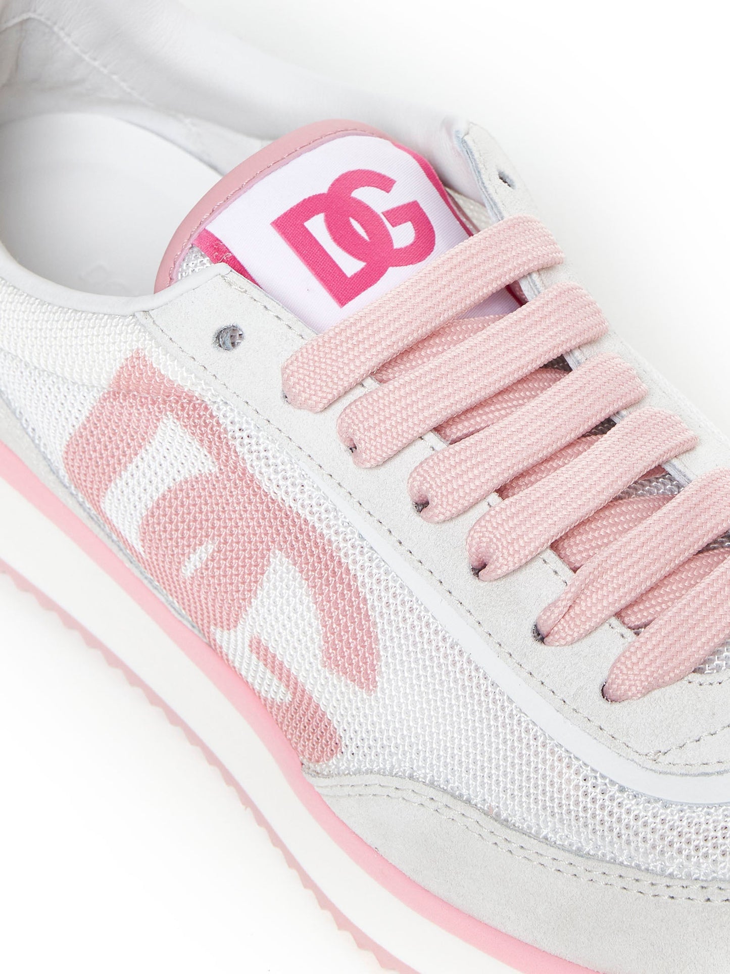 Dolce & Gabbana Women Aria Mesh And Leather Sneakers